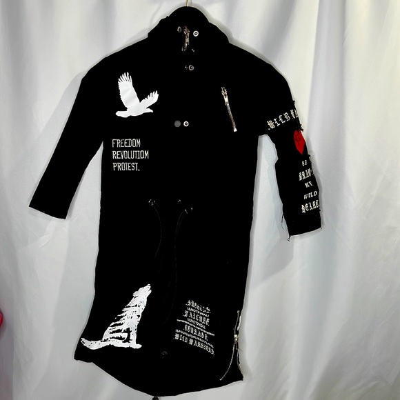 Unisex Kids Trench Coat sz4 - Picture 3 of 10